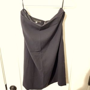 $799 Authentic GILMAR Made in ITALY Navy Blue Skirt W/ Back Zipper Sz.46 (27X24)